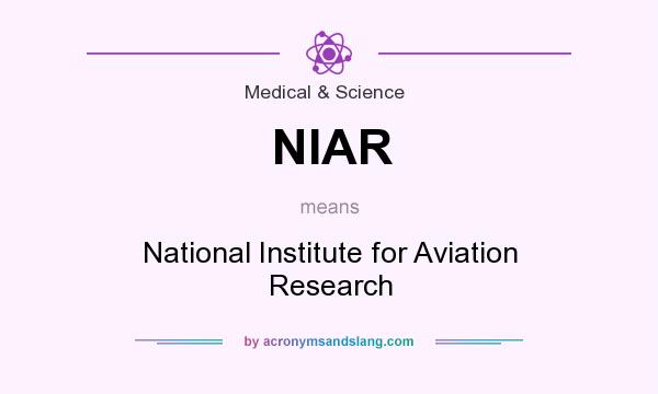 What does NIAR mean? It stands for National Institute for Aviation Research