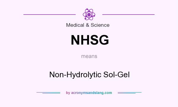 What does NHSG mean? It stands for Non-Hydrolytic Sol-Gel