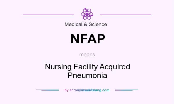 What does NFAP mean? It stands for Nursing Facility Acquired Pneumonia