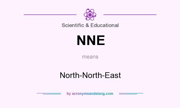 What does NNE mean? It stands for North-North-East
