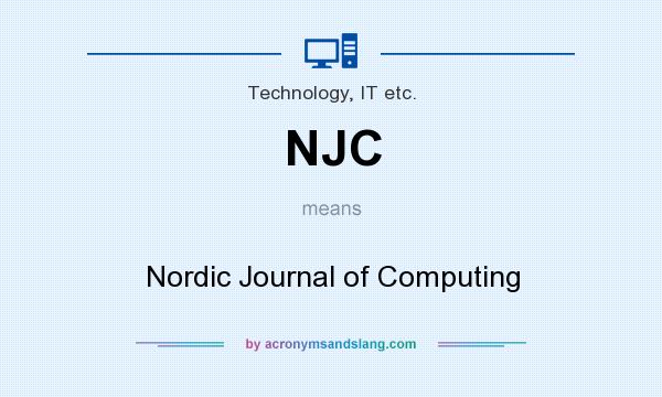 What does NJC mean? It stands for Nordic Journal of Computing