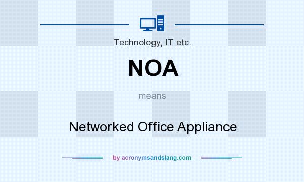 What does NOA mean? It stands for Networked Office Appliance