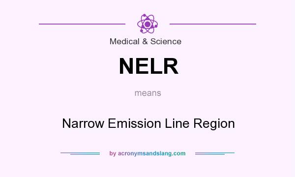 What does NELR mean? It stands for Narrow Emission Line Region