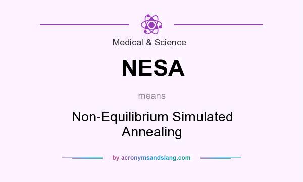 What does NESA mean? It stands for Non-Equilibrium Simulated Annealing