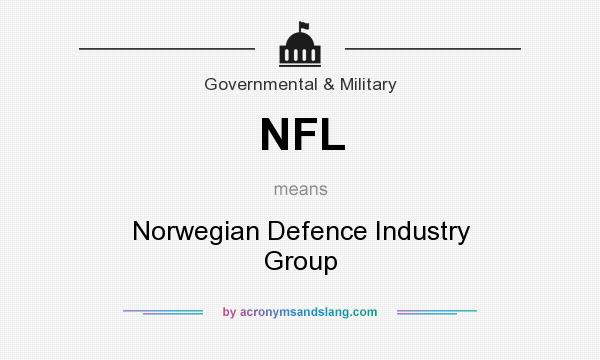 What does NFL mean? It stands for Norwegian Defence Industry Group