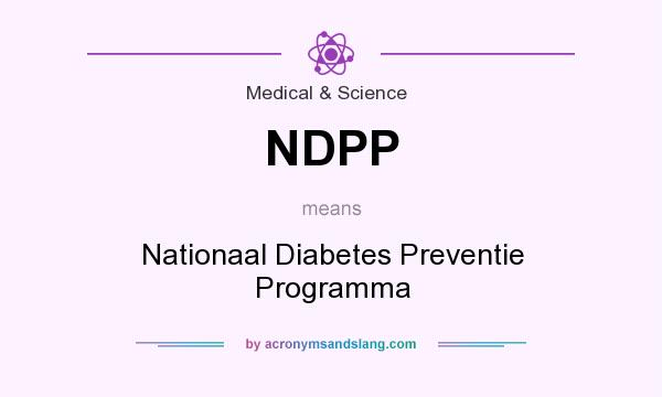 What does NDPP mean? It stands for Nationaal Diabetes Preventie Programma