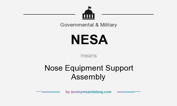 What does NESA mean? It stands for Nose Equipment Support Assembly