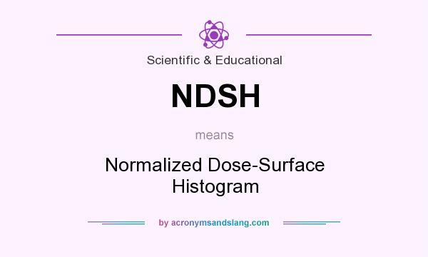 What does NDSH mean? It stands for Normalized Dose-Surface Histogram