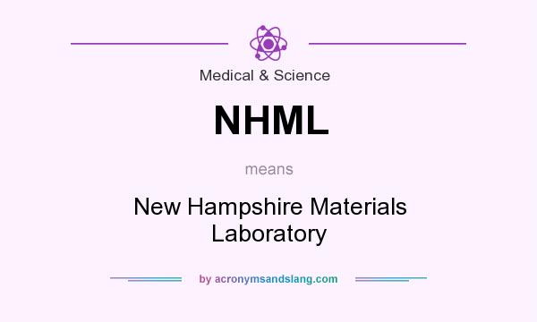 What does NHML mean? It stands for New Hampshire Materials Laboratory