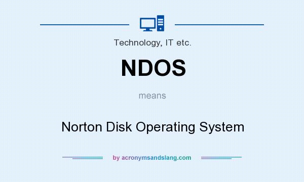 What does NDOS mean? It stands for Norton Disk Operating System