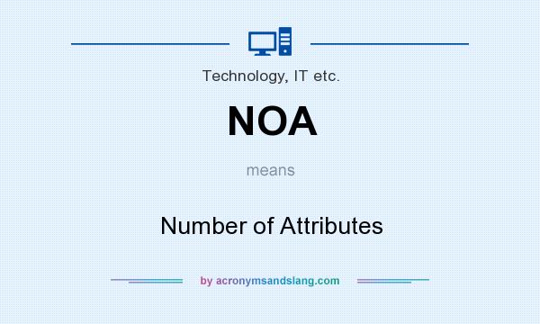 What does NOA mean? It stands for Number of Attributes