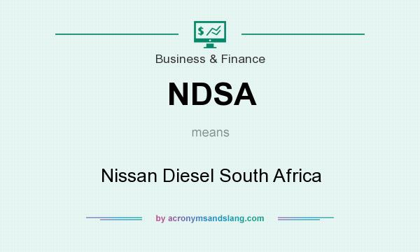 What does NDSA mean? It stands for Nissan Diesel South Africa