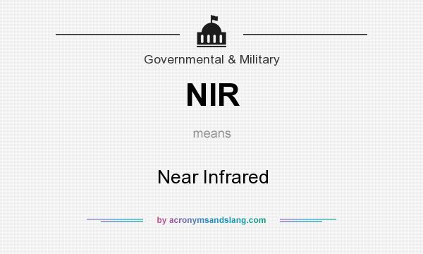 What does NIR mean? It stands for Near Infrared