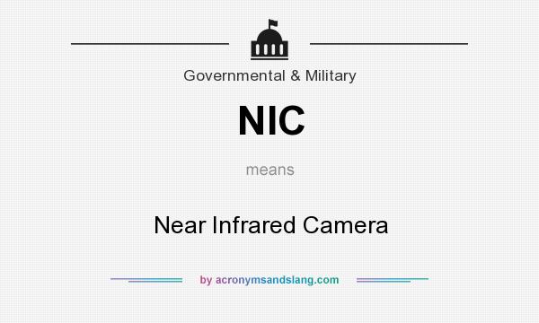 What does NIC mean? It stands for Near Infrared Camera