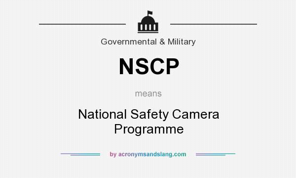 What does NSCP mean? It stands for National Safety Camera Programme