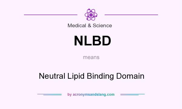 What does NLBD mean? It stands for Neutral Lipid Binding Domain
