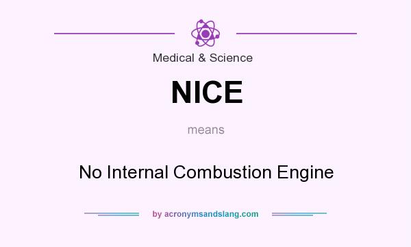 What does NICE mean? It stands for No Internal Combustion Engine