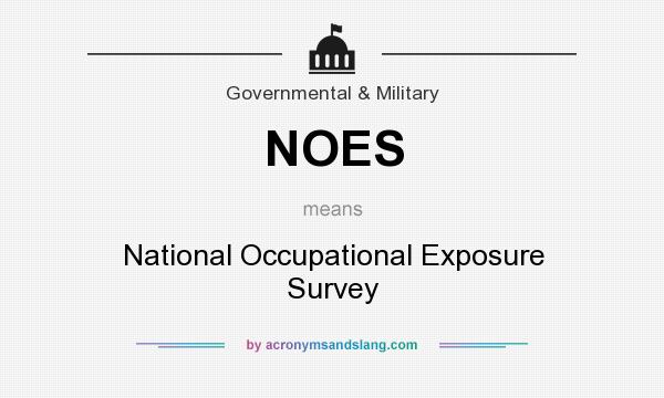 What does NOES mean? It stands for National Occupational Exposure Survey