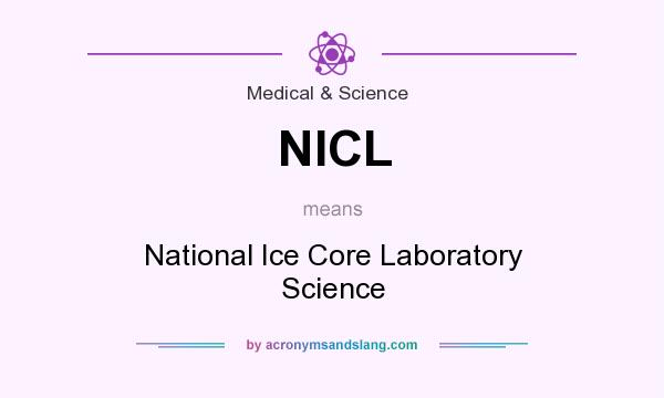 What does NICL mean? It stands for National Ice Core Laboratory Science