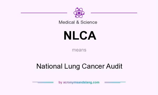 What does NLCA mean? It stands for National Lung Cancer Audit
