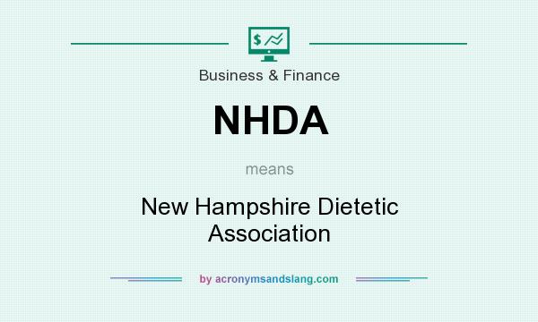 What does NHDA mean? It stands for New Hampshire Dietetic Association