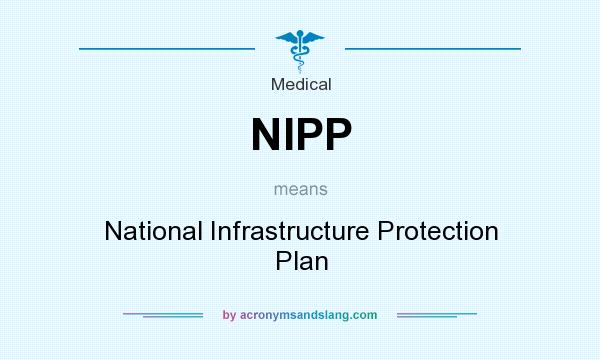 What does NIPP mean? It stands for National Infrastructure Protection Plan