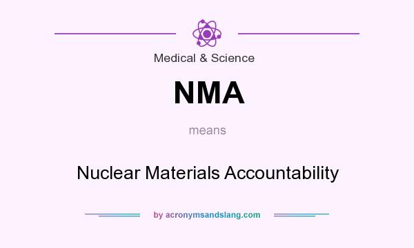 What does NMA mean? It stands for Nuclear Materials Accountability