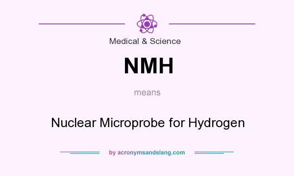 What does NMH mean? It stands for Nuclear Microprobe for Hydrogen