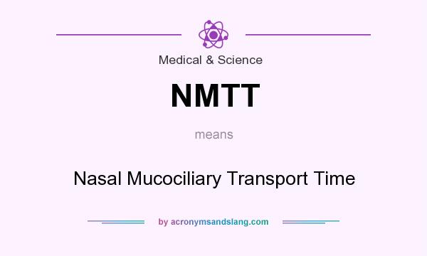 What does NMTT mean? It stands for Nasal Mucociliary Transport Time