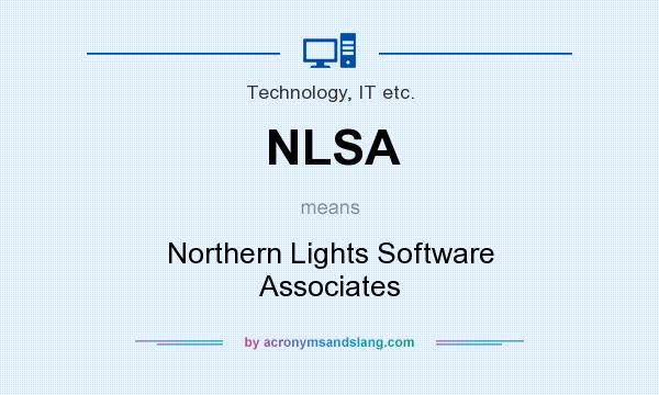 What does NLSA mean? It stands for Northern Lights Software Associates