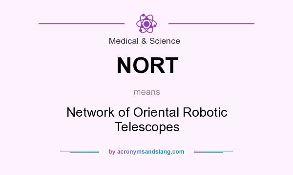 What does NORT mean? It stands for Network of Oriental Robotic Telescopes