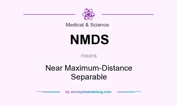 What does NMDS mean? It stands for Near Maximum-Distance Separable