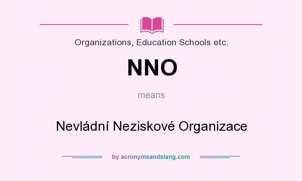 What does NNO mean? It stands for Nevládní Neziskové Organizace