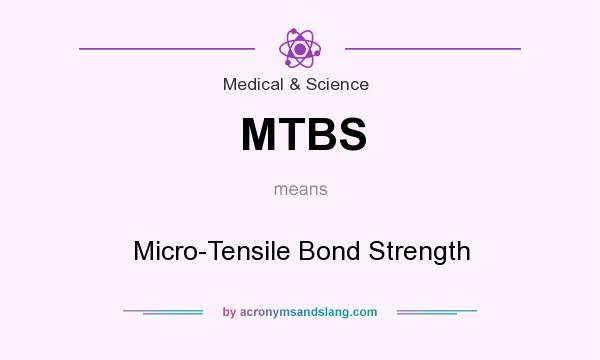 What does MTBS mean? It stands for Micro-Tensile Bond Strength
