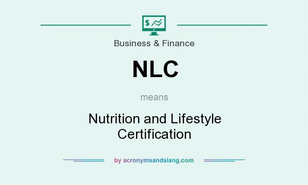 What does NLC mean? It stands for Nutrition and Lifestyle Certification