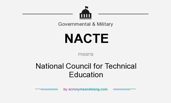 What does NACTE mean? It stands for National Council for Technical Education