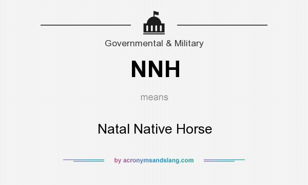 What does NNH mean? It stands for Natal Native Horse