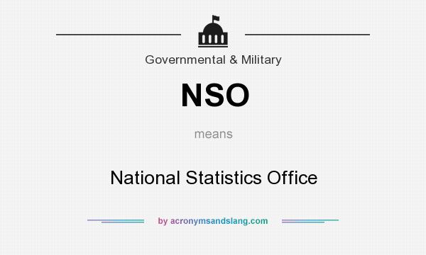 What does NSO mean? It stands for National Statistics Office