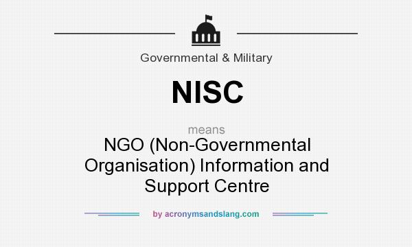 What does NISC mean? It stands for NGO (Non-Governmental Organisation) Information and Support Centre