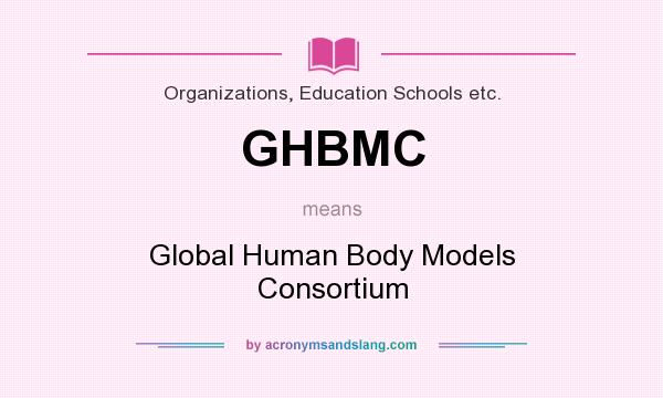 What does GHBMC mean? It stands for Global Human Body Models Consortium