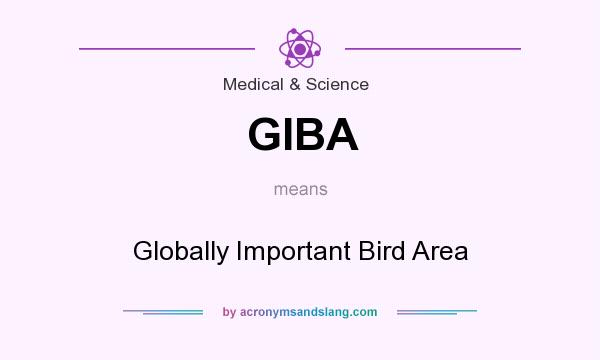 What does GIBA mean? It stands for Globally Important Bird Area