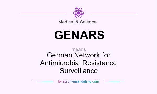 What does GENARS mean? It stands for German Network for Antimicrobial Resistance Surveillance