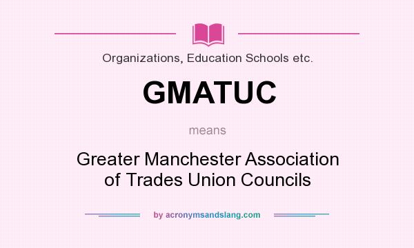 What does GMATUC mean? It stands for Greater Manchester Association of Trades Union Councils