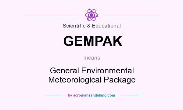 What does GEMPAK mean? It stands for General Environmental Meteorological Package