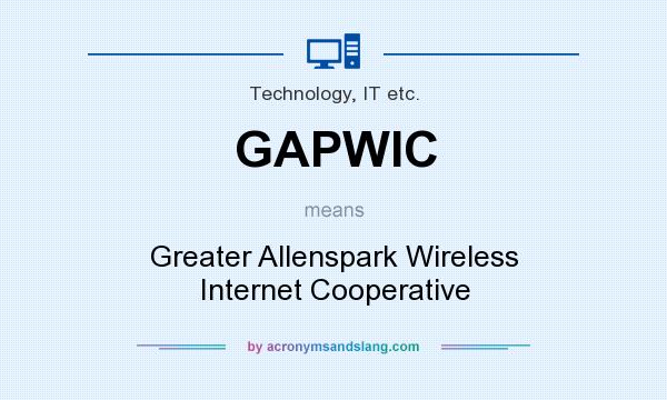 What does GAPWIC mean? It stands for Greater Allenspark Wireless Internet Cooperative