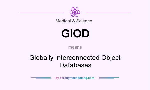 What does GIOD mean? It stands for Globally Interconnected Object Databases