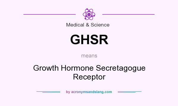 What does GHSR mean? It stands for Growth Hormone Secretagogue Receptor