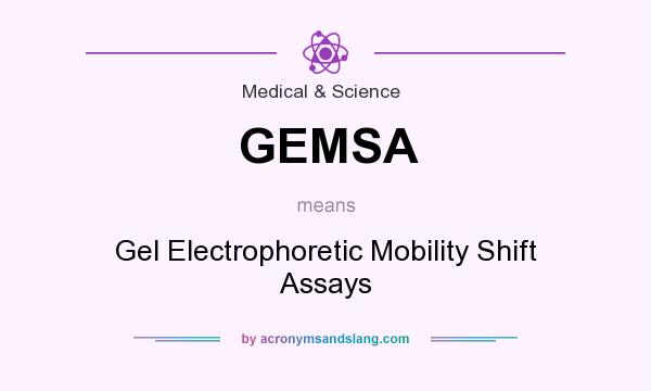 What does GEMSA mean? It stands for Gel Electrophoretic Mobility Shift Assays
