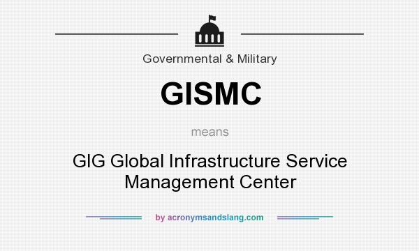 What does GISMC mean? It stands for GIG Global Infrastructure Service Management Center