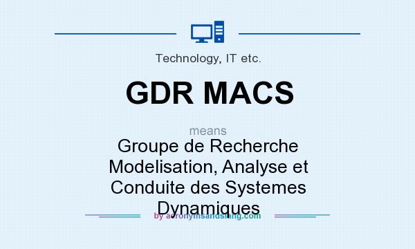 What does GDR MACS mean? It stands for Groupe de Recherche Modelisation, Analyse et Conduite des Systemes Dynamiques